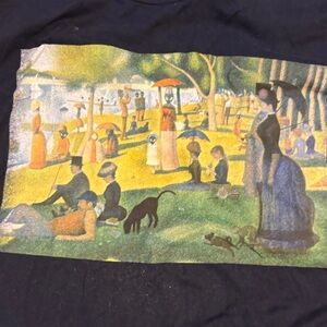 Alien Art Print Black T-Shirt